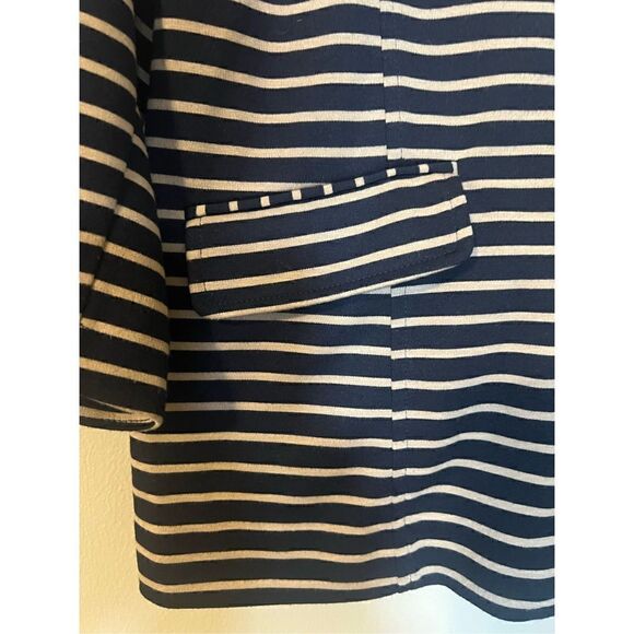 Joan Rivers Women’s Size XL Blazer Navy White with Gold Buttons and Flap Pockets - Picture 5 of 15